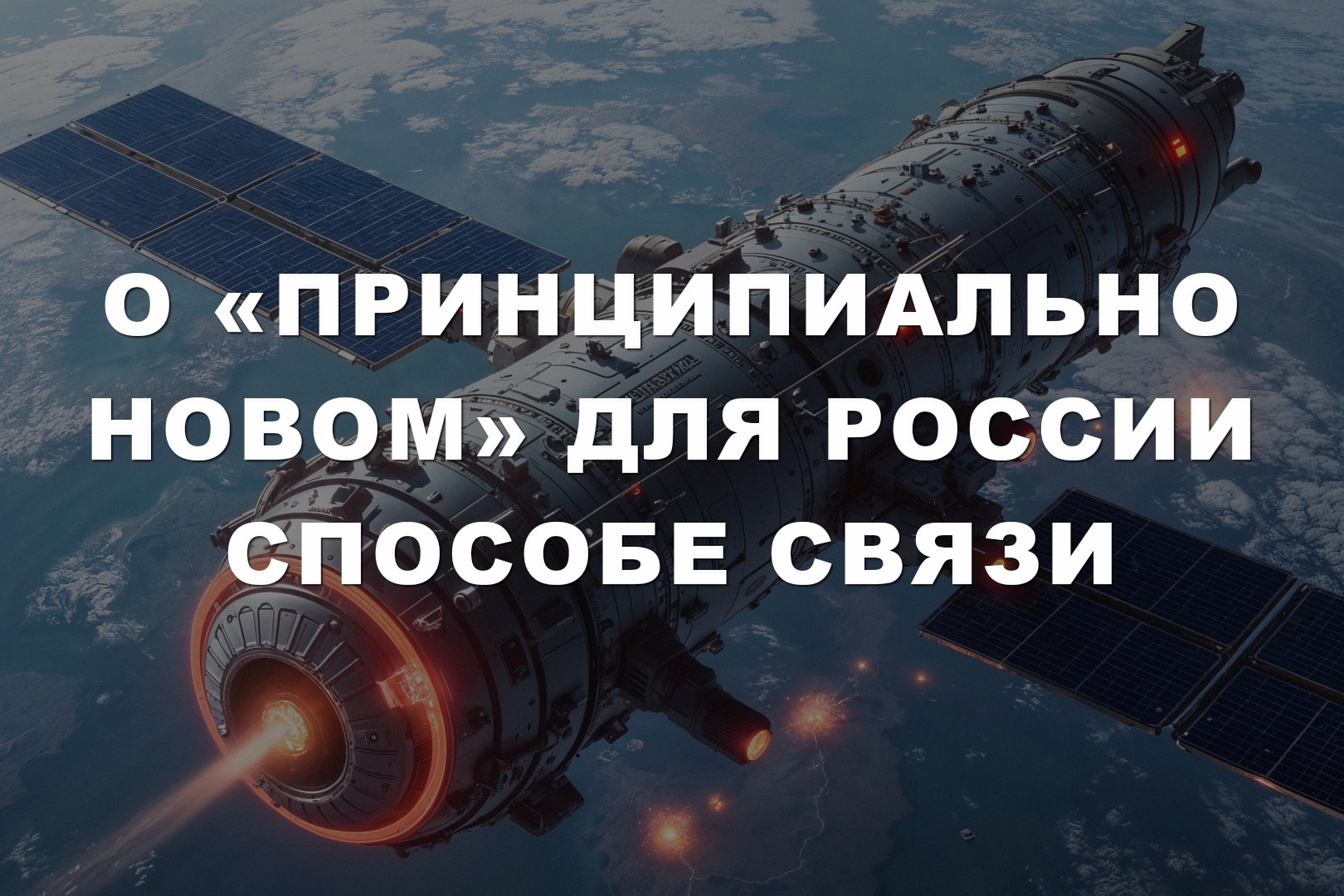О «принципиально новом» для России способе связи О «принципиально новом» для России способе связи